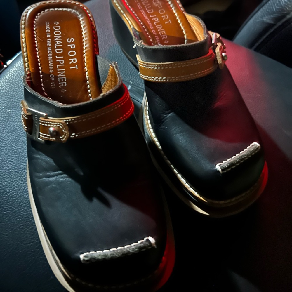 Donald J. Pliner Black and Tan women Shoes